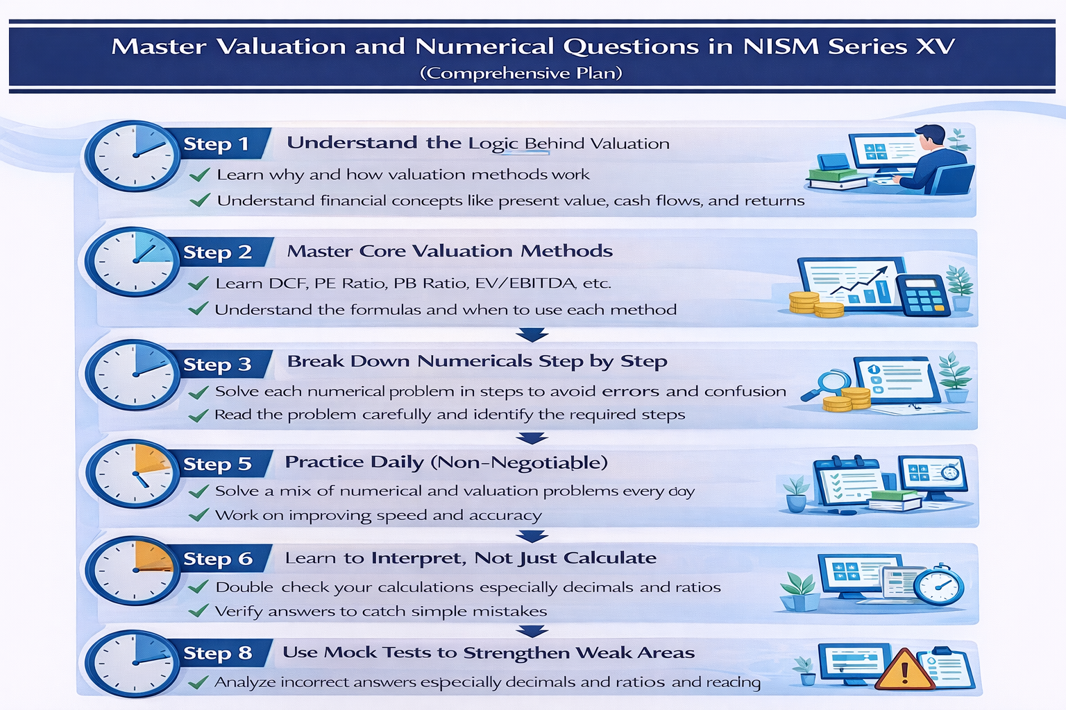 Master Valuation and Numerical Questions in NISM Series XV Infographic